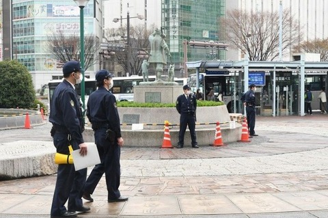 【警察】中学卒業式直後に「特攻服」着てＪＲ岡山駅前に集まった１４人を補導