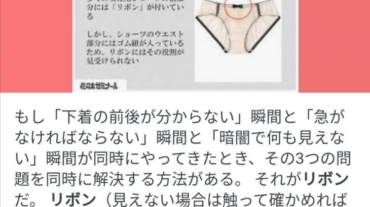 【画像】女の子のパンツにリボンがついてる理由、判明する🎀