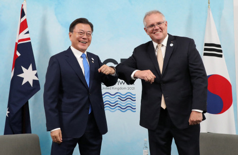 【豪韓】韓国・文大統領と豪州首相、「水素など低炭素技術で協力」