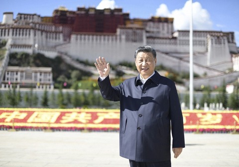 習氏、チベットを訪問　国家主席就任後初　“解放”70年の節目で