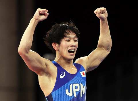 【東京五輪】オリンピック、レスリング男子フリースタイル65kg級で乙黒拓斗が金メダル!