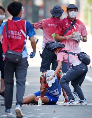 暑さが懸念された「男子50キロ競歩」　10人が途中棄権