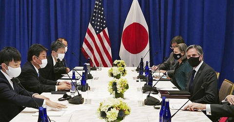 【日米外相会談＋Ｋ】北朝鮮抑止を強化〆　茂木氏、米ＴＰＰ復帰促す インド太平洋地域の国際秩序に関して協議