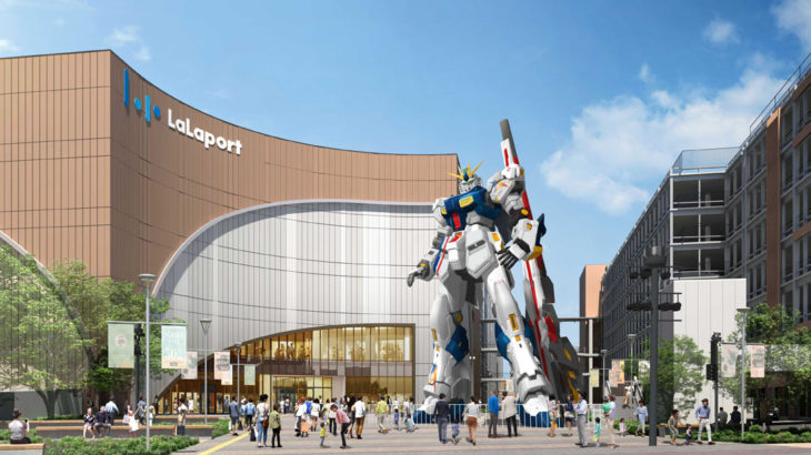 「ららぽーと福岡」に実物大の「νガンダム」立像。2022年春に公開