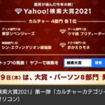【Yahoo!検索大賞2021】アニメ部門は1位『東リベ』2位『呪術廻戦』3位『鬼滅の刃』　ゲームは『ウマ娘』、映画は『シン・エヴァ』が1位