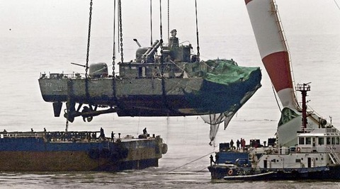 １０年前に北朝鮮の魚雷で沈んだ韓国軍艦あったでしょ
