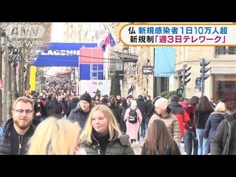 フランスが在宅勤務を週3日義務化！