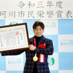 阪神　梅野隆太郎、那珂川市民栄誉賞の第１号に「野球をやっていて良かった」　名前入りゴールドポストも設置