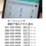 【希少価値090】どうしても手に入れたい！！携帯番号の「090」オークションで高値取引されるwwww