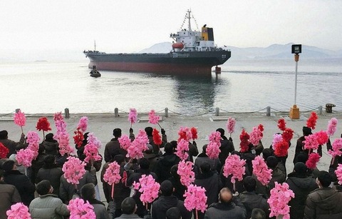 北朝鮮で大型貨物船進水　1.2万t級、必需品の輸入拡大狙いか
