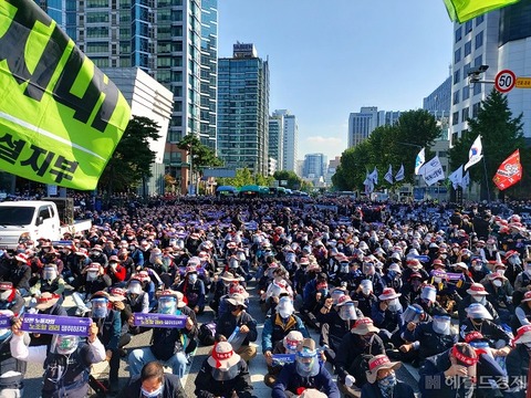 【韓国】本日（15日）土曜日、ソウル都心で「民衆総決起」…「ゲリラ集会」が開かれる模様