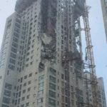 【韓国】高層マンションの外壁が崩壊