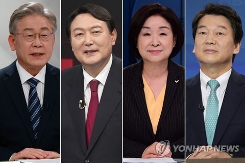【聯合ニュース】韓国大統領選支持率　尹氏が再びトップに・安氏は後退
