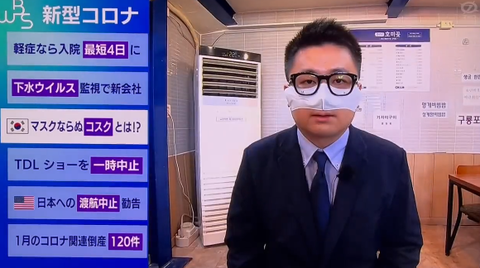韓国人｢鼻だけ覆うマスク作りました！｣日本国民｢菌は口から出るのにアホちゃうかw｣日本テレビ局｢…｣
