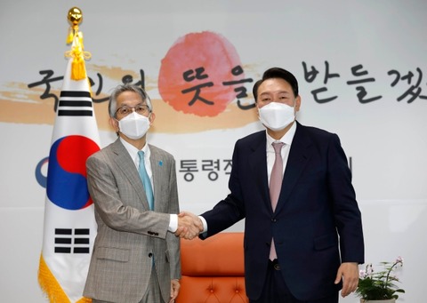 【韓国】尹錫悦次期大統領、日本大使に会って「韓日関係の早急な復元を」