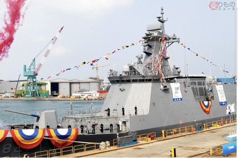 韓国海軍 新フリゲート「チュンチョン」進水