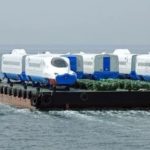 【鉄道】西九州新幹線「かもめ」車両が長崎へ海上輸送、玄界灘を渡る
