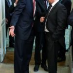【画像】プーチン大統領(168cm)、オバマに詰め寄られてビビりまくってしまう…