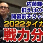 開幕前の岡田彰布「佐藤を4番サード固定。抑えは岩崎。ケラーはこのままじゃ使えない」