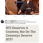 【韓国】グラミー賞　BTS落選でアーミー激怒「グラミーはレイシスト」