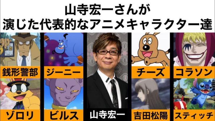 【2022年】声優「山寺宏一」が演じたアニメキャラクターランキング！　3位「アベルト・デスラー」2位「加持リョウジ」1位「…」【人気投票実施中】