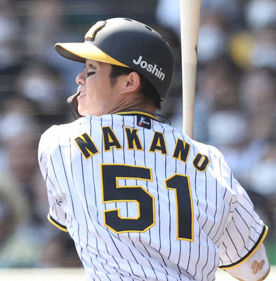 【阪神】中野　完封されたヤクルト・小川から唯一のマルチ　2戦ぶり2番でチャンスメーク