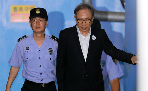 【社会】80歳、服役中の韓国・李明博元大統領　「健康を考慮」で刑執行停止