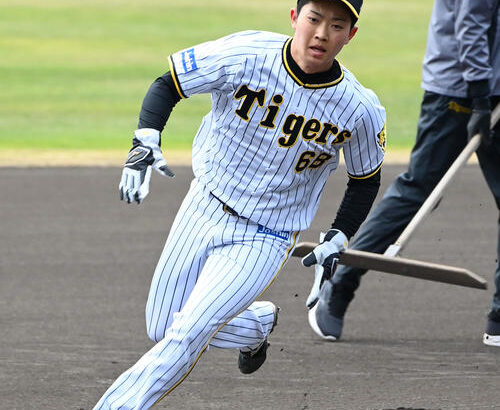 【阪神二軍】中川勇斗、プロ初ホームラン！初球を完璧に捉えた一発！！