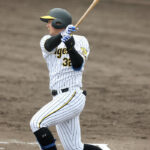 阪神　井上広大が２軍練習試合で二塁打３本「１スイングで仕留めれた」高橋純平打ちで手応え