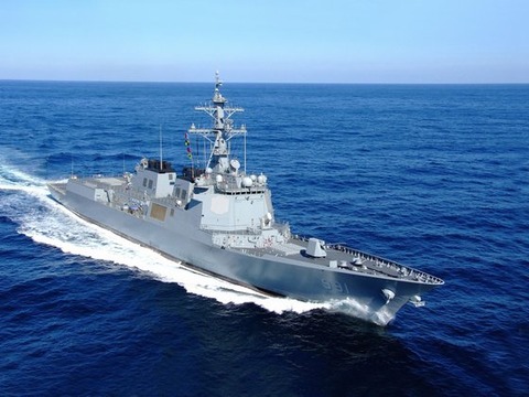 【韓国海軍】 ８２００トン級イージス艦１番艦を「正祖大王」と命名…北弾道弾を迎撃するＳＭ６級初搭載