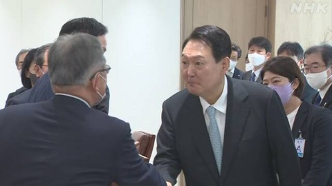 【日韓】韓国大統領 経団連会長と面会 “日韓政府の努力必要”