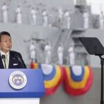 【軍事】 韓国軍がイージス艦進水式　尹大統領出席、海上からも北のミサイル迎撃可能に