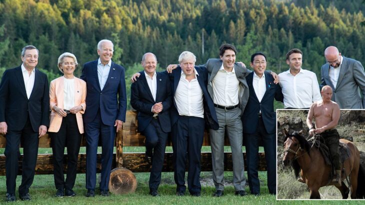 【国際】プーチン氏「気色の悪い光景」　G7首脳の「上半身裸で」発言に