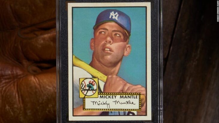 ミッキー・マントルの野球カード、１７億円で落札　スポーツ関連で史上最高額