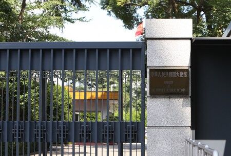 中国、台湾めぐり日本にくぎ　公的往来「断固根絶を」―在日大使館