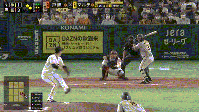 【阪神】7回表 新代打の神様マルテ、1点差に詰め寄るタイムリーヒット！！！！