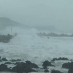 NHK「韓国済州島と釜山の台風11号の被害が心配されます」