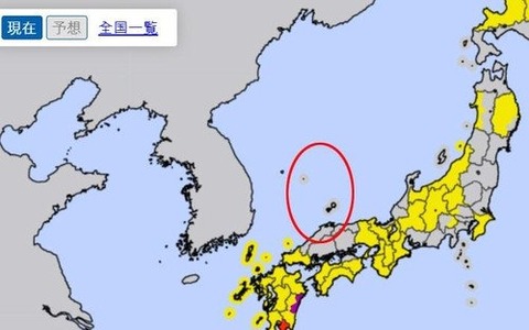 【竹島】韓国・徐ギョン徳教授、日本気象庁の台風予報図に独島を日本領土として表記「明白な領土挑発」