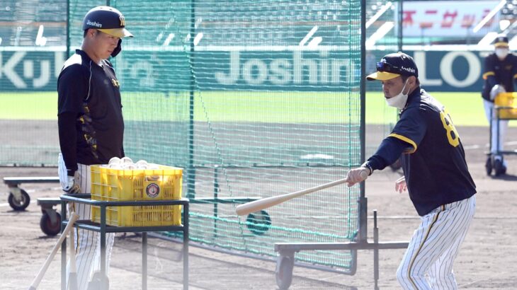 【阪神】岡田新監督が大山をマンツーマン指導　熱の入った３分間