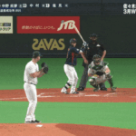 侍ジャパン強化試合　オーストラリア ０ー３日本　中野拓夢　満塁で四球を選び押し出し