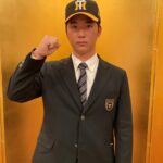 阪神ドラフト３位・井坪陽生が仮契約「球団を代表する選手に」　トリプルスリーが目標