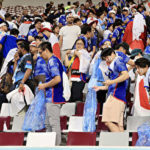 【サッカー】日本人サポーターの「ゴミ拾い」がまたも脚光！　世界に誇る素晴らしい行動　始めたきっかけは「韓国」だった