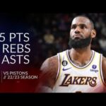 【貫禄】まだまだやれるレブロン ピストンズ戦35得点で大活躍【NBA】