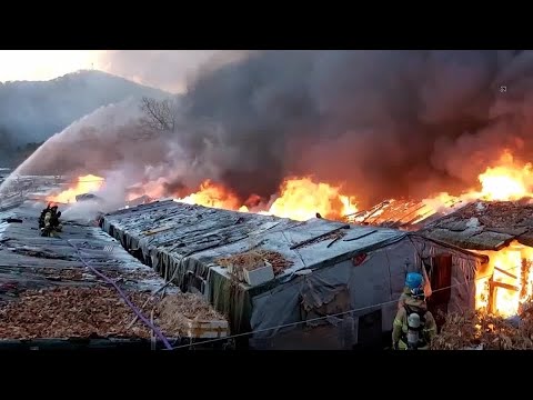 【ロイター】韓国ソウルのスラム街で火災、住民500人が避難