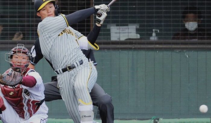 阪神　ドラフト１位・森下翔太が練習試合に途中出場で遊ゴロ