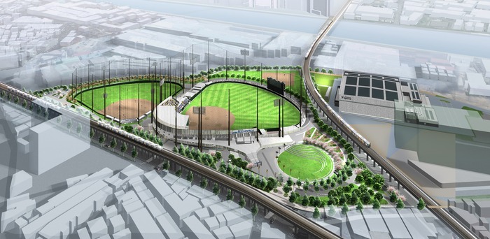 阪神タイガース2軍本拠地・尼崎市の新球場名称は「日鉄鋼板SGLスタジアム尼崎」全国初の二酸化炭素排出ゼロ球場目指す