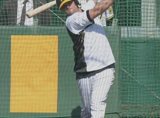 阪神の新助っ人・ノイジーがランチ特打で初日から快音　６１スイングで安打性２７本　