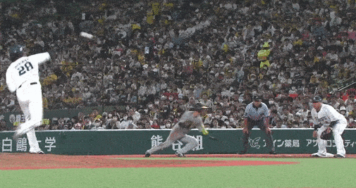 阪神　近本光司ヒヤリ…一塁帰塁の際に西武渡部健人と接触、うずくまるもプレー再開で二盗成功