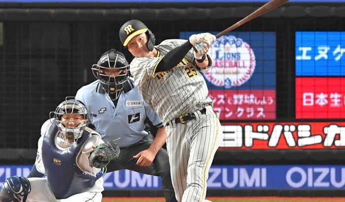 阪神・渡辺諒　初球カーブ狙い撃ち　スタメン起用に燃えた先制打　岡田監督「いい仕事してるやんか」