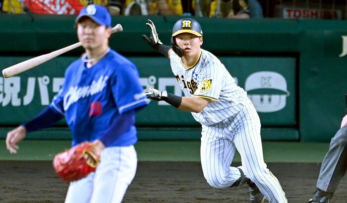 阪神前川前夜猛打賞に続くマルチ安打年甲子園対戦以来の高橋宏撃ち再現